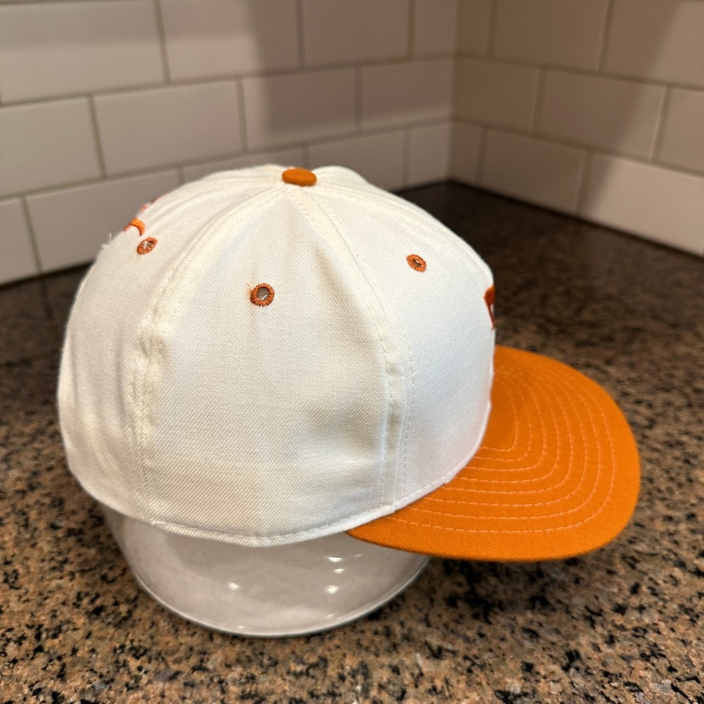 Vtg 90s Texas Longhorns NCAA New Era Hat Snapback Made in USA Deadstock - Picture 5 of 8